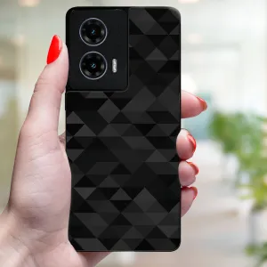 MY ART Ochranný kryt pre Motorola Moto G35 5G BLACK TRIANGLES (232)
