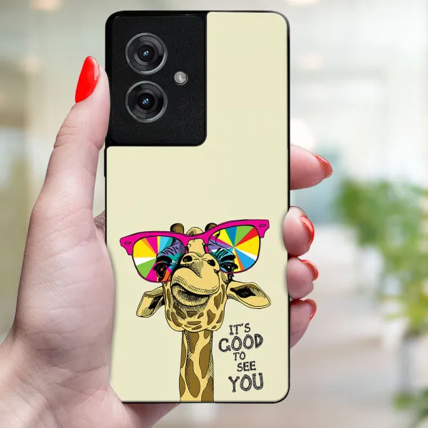 MY ART Ochranný kryt pre Motorola Moto G55 5G GIRAFFE (180)
