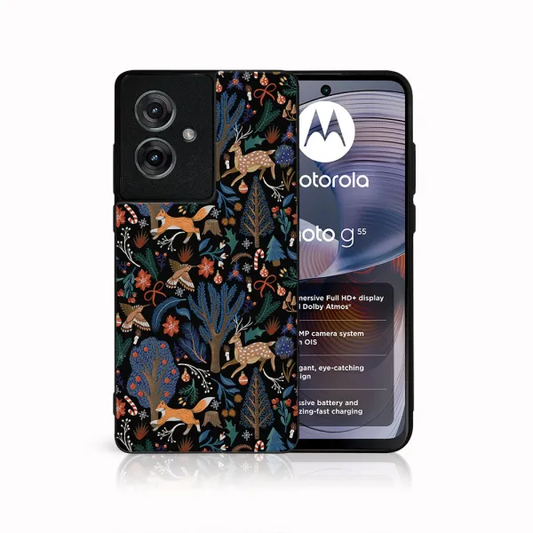 MY ART Kryt s vianočným dizajnom Motorola Moto G55 5G WINTER (071)