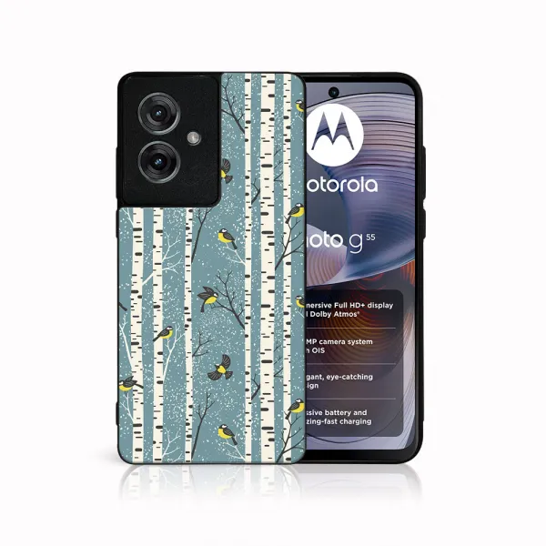 MY ART Kryt s vianočným dizajnom Motorola Moto G55 5G BIRCH (072)