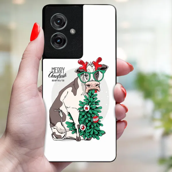 MY ART Kryt s vianočným dizajnom Motorola Moto G55 5G MERRY CHRISTMAS (074)