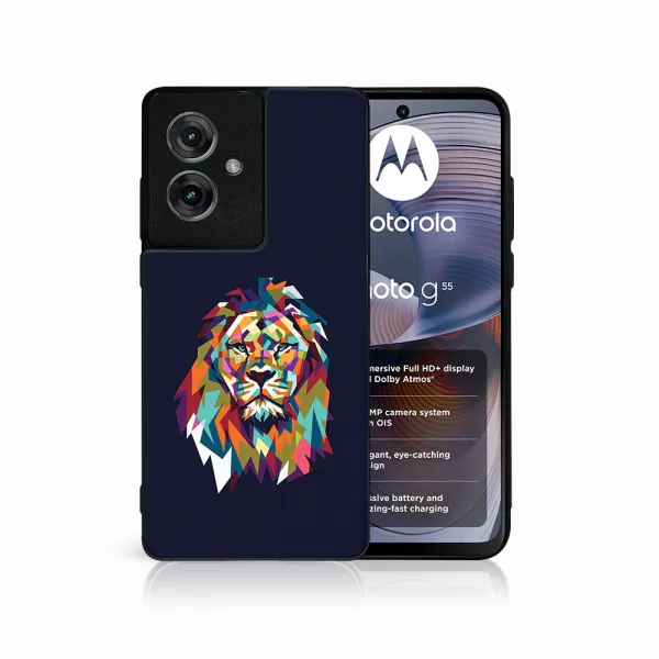 MY ART Ochranný kryt pre Motorola Moto G55 5G LION (246)