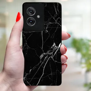 MY ART Ochranný kryt pre Motorola Moto G55 5G BLACK MARBLE (142)