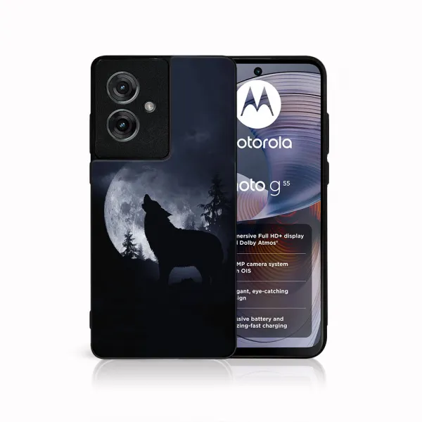 MY ART Ochranný kryt pre Motorola Moto G55 5G WOLF (247)