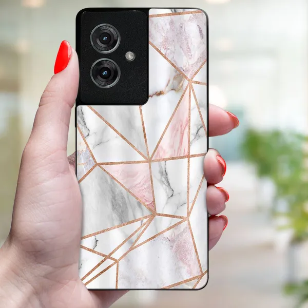 MY ART Ochranný kryt pre Motorola Moto G55 5G PINK MARBLE (143)