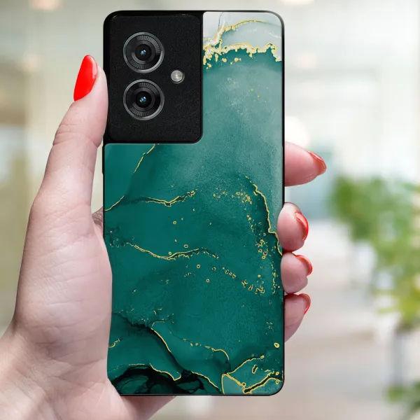 MY ART Ochranný kryt pre Motorola Moto G55 5G GREEN MARBLE (145)