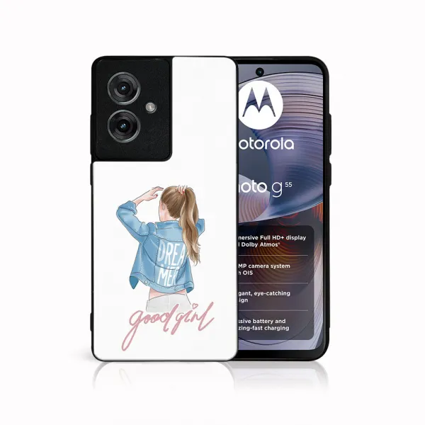 MY ART Ochranný kryt pre Motorola Moto G55 5G GOOD GIRL (130)