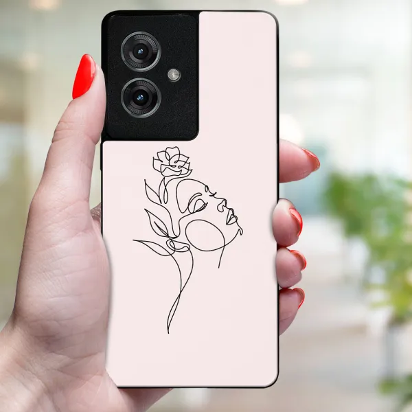 MY ART Ochranný kryt pre Motorola Moto G55 5G ROSE GIRL (198)