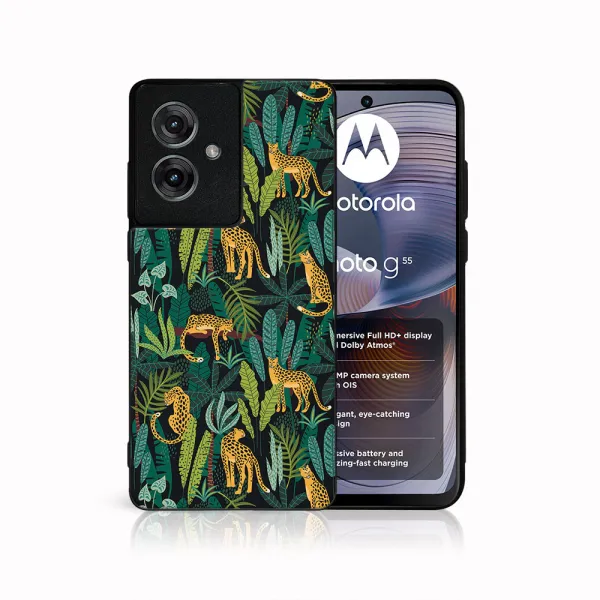 MY ART Ochranný kryt pre Motorola Moto G55 5G LEOPARD (239)