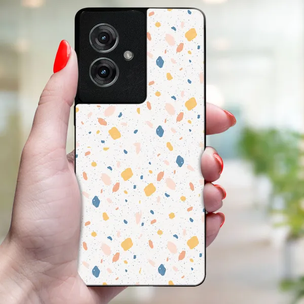 MY ART Ochranný kryt pre Motorola Moto G55 5G ORANGE TERRAZZO (165)