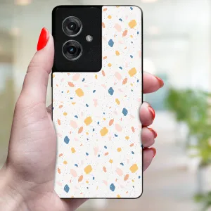 MY ART Ochranný kryt pre Motorola Moto G55 5G ORANGE TERRAZZO (165)