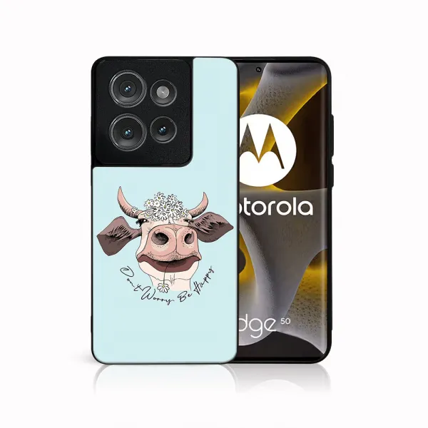 MY ART Ochranný kryt pre Motorola Edge 50 HAPPY COW (181)