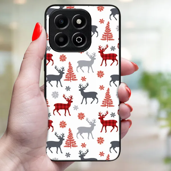 MY ART Kryt s vianočným dizajnom Honor 200 Smart 5G DEER (068)