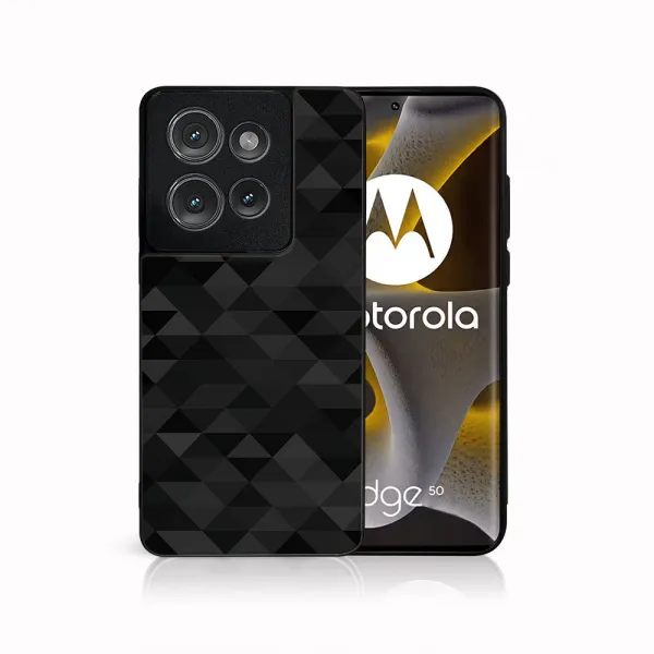 MY ART Ochranný kryt pre Motorola Edge 50 BLACK TRIANGLES (232)