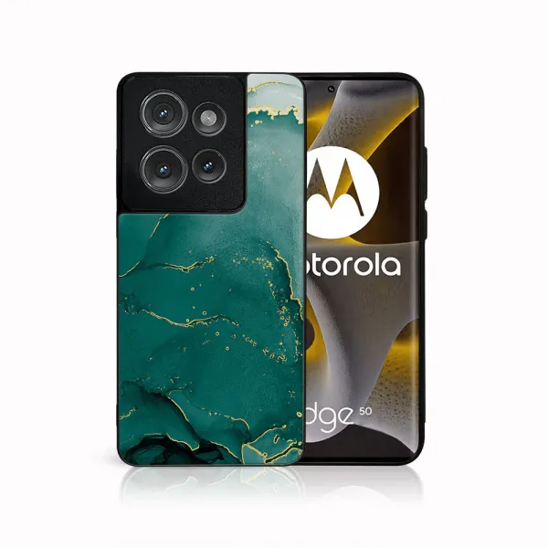 MY ART Ochranný kryt pre Motorola Edge 50 GREEN MARBLE (145)
