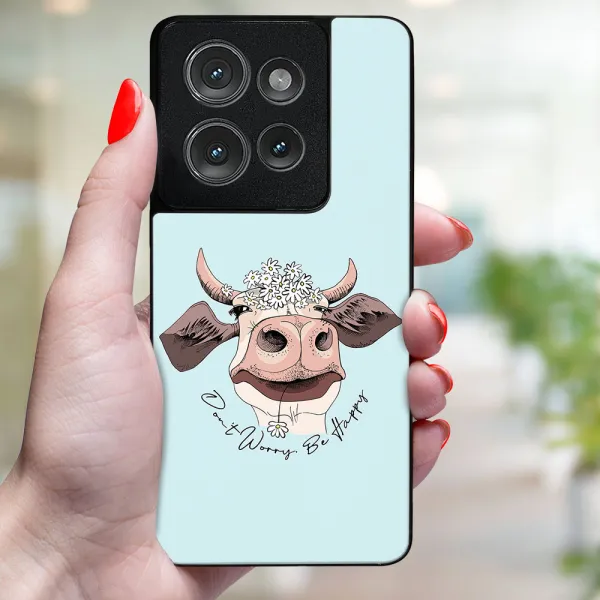 MY ART Ochranný kryt pre Motorola Edge 50 HAPPY COW (181)