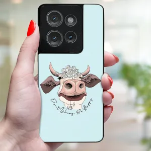 MY ART Ochranný kryt pre Motorola Edge 50 HAPPY COW (181)