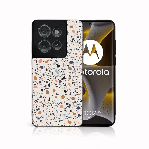 MY ART Ochranný kryt pre Motorola Edge 50 BEIGE TERRAZZO (162)