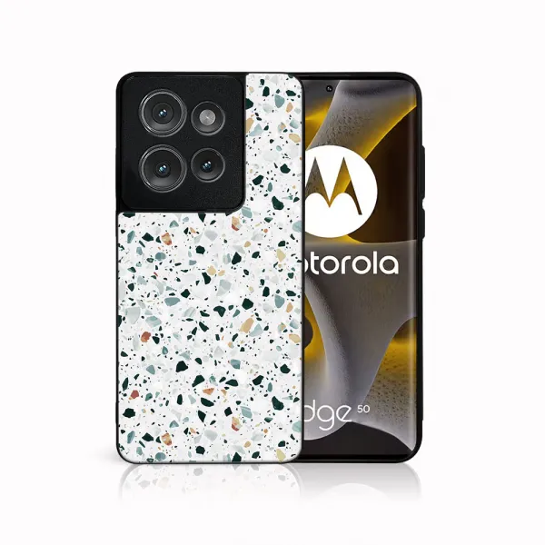 MY ART Ochranný kryt pre Motorola Edge 50 GREY TERRAZZO (163)