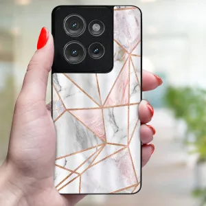 MY ART Ochranný kryt pre Motorola Edge 50 PINK MARBLE (143)