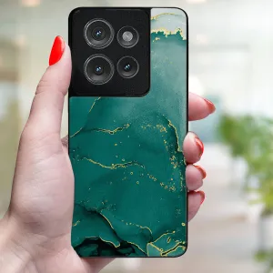 MY ART Ochranný kryt pre Motorola Edge 50 GREEN MARBLE (145)