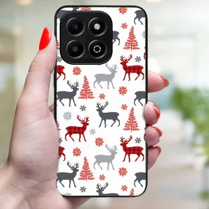 MY ART Kryt s vianočným dizajnom Honor X6b DEER (068)