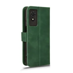 SKIN FLIP Peňaženkové puzdro pre TCL 501 zelené