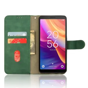 SKIN FLIP Peňaženkové puzdro pre TCL 501 zelené