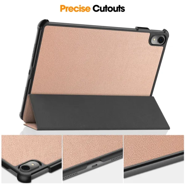 LEATHER Zaklápací kryt pre Huawei MatePad 11.5 2023 ružovozlatý
