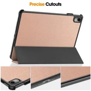 LEATHER Zaklápací kryt pre Huawei MatePad 11.5 2023 ružovozlatý