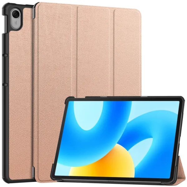 LEATHER Zaklápací kryt pre Huawei MatePad 11.5 2023 ružovozlatý