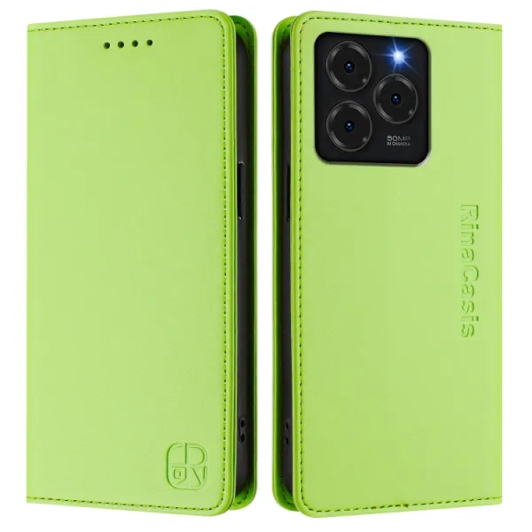 RINA Zaklápacie puzdro pre Ulefone Note 20 Pro svetlozelené