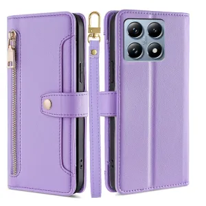 PASTEL Peňaženkové puzdro pre Xiaomi 14T Pro fialové