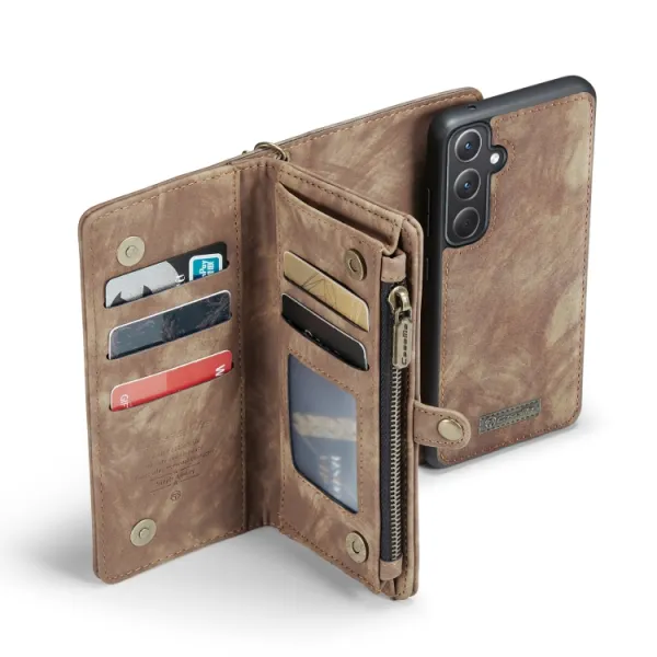 WALLET Ochranný kryt s peňaženkou 2v1 pre Samsung Galaxy A35 5G hnedý