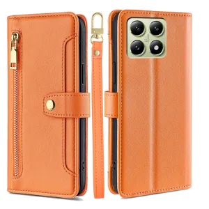 PASTEL Peňaženkové puzdro pre Xiaomi 14T oranžové