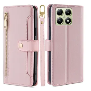 PASTEL Peňaženkové puzdro pre Xiaomi 14T ružové