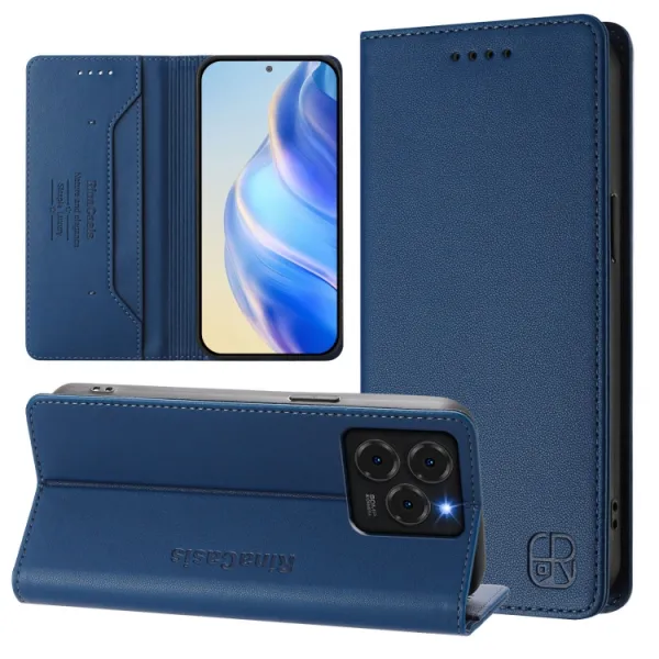 RINA Zaklápacie puzdro pre Ulefone Note 20 Pro tmavomodré