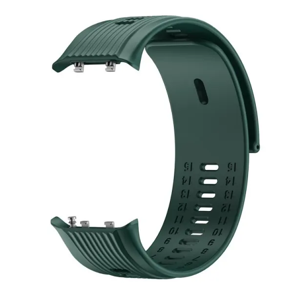 SILICONE 3PCS Vymeniteľný remienok pre Huawei Watch D2 tmavozelený