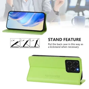 RINA Zaklápacie puzdro pre Ulefone Note 20 Pro svetlozelené