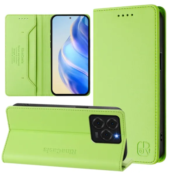 RINA Zaklápacie puzdro pre Ulefone Note 20 Pro svetlozelené