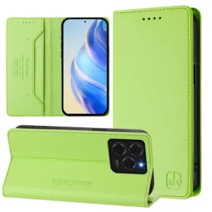 RINA Zaklápacie puzdro pre Ulefone Note 20 Pro svetlozelené
