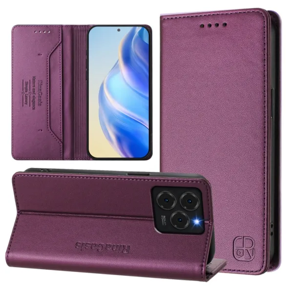 RINA Zaklápacie puzdro pre Ulefone Note 20 Pro tmavofialové