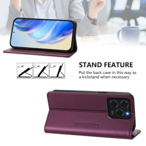 RINA Zaklápacie puzdro pre Ulefone Note 20 Pro tmavofialové