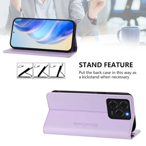 RINA Zaklápacie puzdro pre Ulefone Note 20 Pro svetlofialové