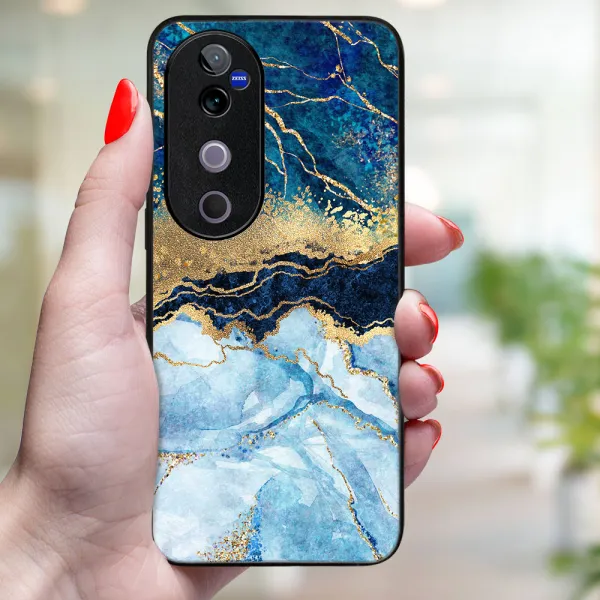 MY ART Ochranný kryt pre Vivo V40 5G BLUE MARBLE (141)