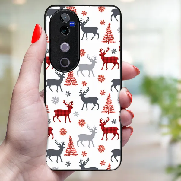 MY ART Kryt s vianočným dizajnom Vivo V40 5G DEER (068)