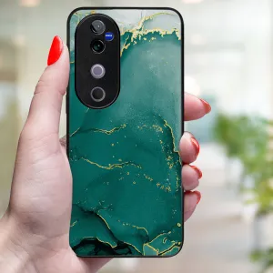MY ART Ochranný kryt pre Vivo V40 5G GREEN MARBLE (145)