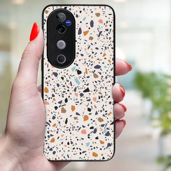 MY ART Ochranný kryt pre Vivo V40 5G BEIGE TERRAZZO (162)