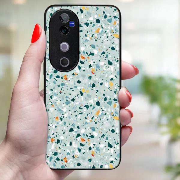 MY ART Ochranný kryt pre Vivo V40 5G BLUE TERRAZZO (164)