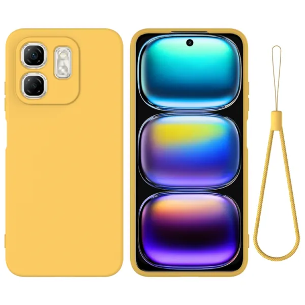 RUBBER Ochranný kryt pre Infinix Hot 50i žltý